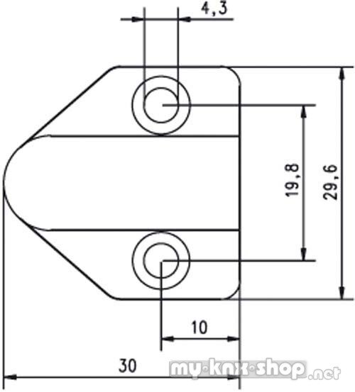 effeff Kabelübergang f. Türrahmen 18cm 10318--------00