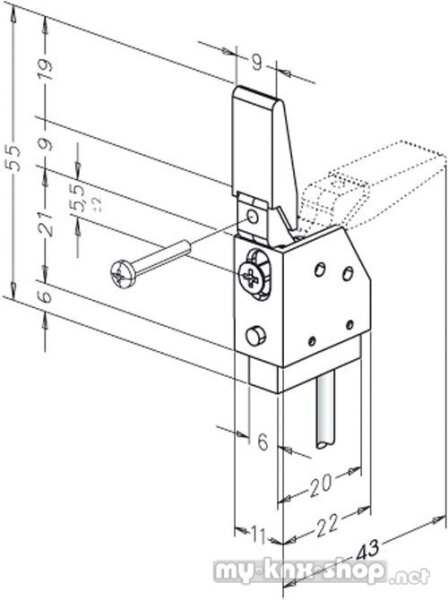 effeff RIEGELSCHALTKONTAKT 878----------00