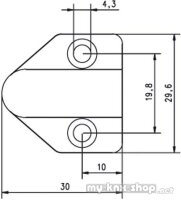 effeff Kabelübergang Messing 30cm 10318 30cm lang