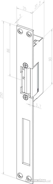 effeff Türöffner Edelstahl 24E HZ L/R EST