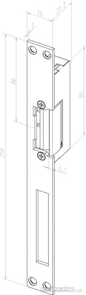 effeff Türöffner Edelstahl 24 HZ L/R EST