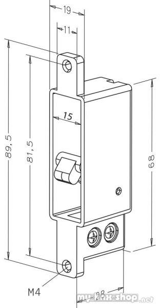 effeff Riegelschaltkontakt 875-10