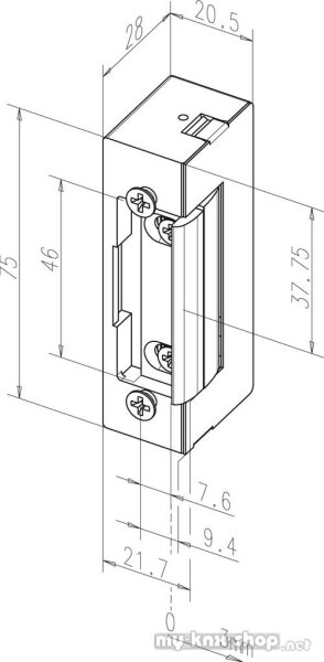 effeff Elektro-Türöffner ohne Stulp. 12V 17----------E41