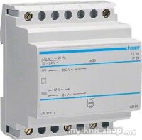 Hager Sicherheitstrafo 12V/1,33Ao.24V/0,67A ST313