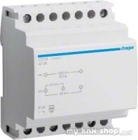 Hager Sicherheitstrafo 12V/3,33Ao.24V/1,67A ST314