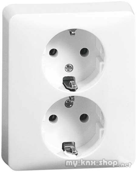 PEHA Steckdose SCHUKO 2f,volle Platte, rws D 80.6612.02