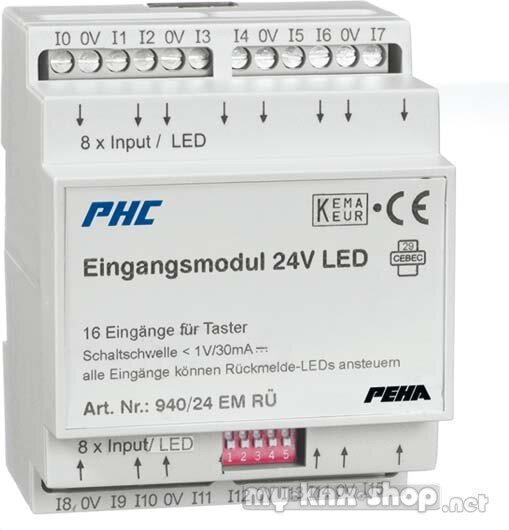 PEHA Eingangsmodul 24VDC 16Rückmeld. D 940/24 EM RÜ