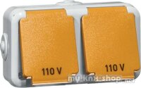 PEHA US NEMA-Steckdose 2fach,15A 125V, grau D 6682/15 US WAB
