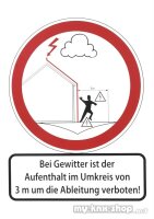 DEHN+SÖHNE Hinweisschild 210x297 Al (Bei Gewitter is...