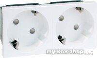 PEHA SCHUKO-Steckdose 2-fach ws 16A 250V D 6212.02 EMS SI WI