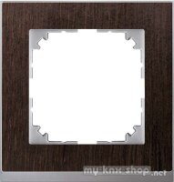 Merten Decor-Rahmen 1-fach Wenge/aluminium MEG4010-3671