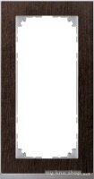 Merten Decor-Rahmen 2-fach Wenge/aluminium MEG4025-3671