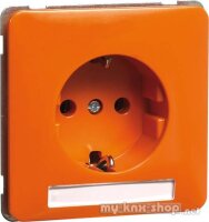 PEHA Steckdose SCHUKO orange Beschriftungsfe H 80.6611 NA OR