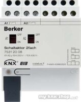 Berker 75312008 Schaltaktor 2fach 16 A Schließer,...