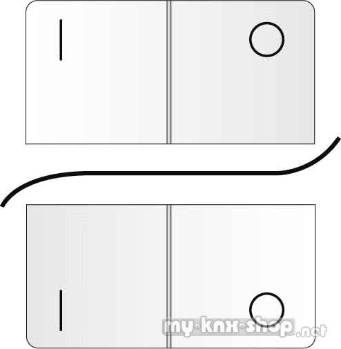 ELSO Tastfläche mit Symbolen I/ O, Tasten 3 und 4 FU 776860