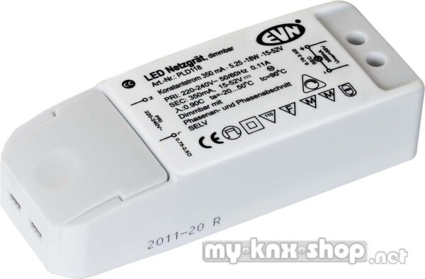 EVN Lichttechnik LED-Netzgerät 350mA 5,25-18W PLD 118