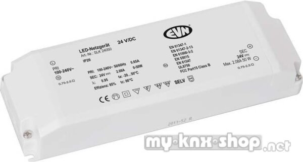 EVN Lichttechnik LED-Netzgerät 24VDC 1-50 Watt SLK 240 50