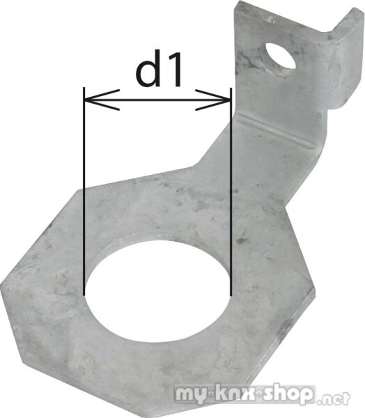 DEHN+SÖHNE Anschlussbügel D=33mm f.M30 abgewin 923 333