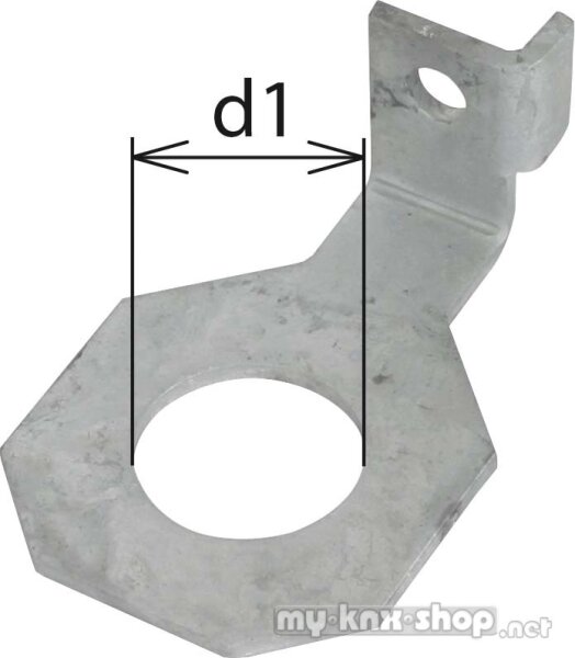 DEHN+SÖHNE Anschlussbügel D=36mm f.M33 abgewin 923 336