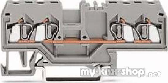 WAGO Durchgangsklemme 0,08-2,5mmq grau 280-633