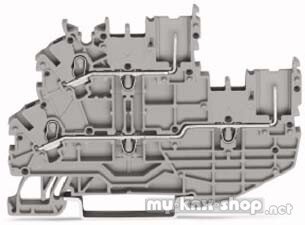 WAGO Durchgangsklemme 1-Leiter grau 2020-2201
