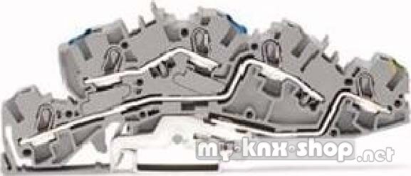 WAGO Installations-Etagenklemme N/L/PE 4/6qmm grau 2005-7646
