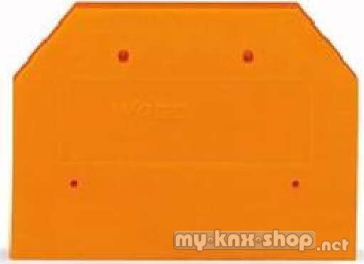 WAGO Abschlussplatte orange, 4mm dick 282-312