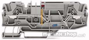WAGO Sicherungsklemme 2-Leiter, grau 2006-1681/1000-429