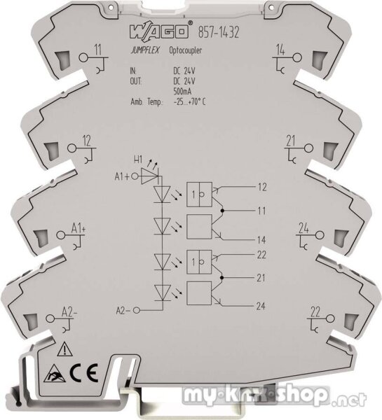 WAGO Optokoppler 24VDC 0,5A 857-1432