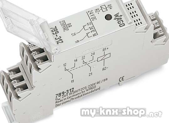 WAGO Schaltrelais-Baustein 2W,DC24V 789-312